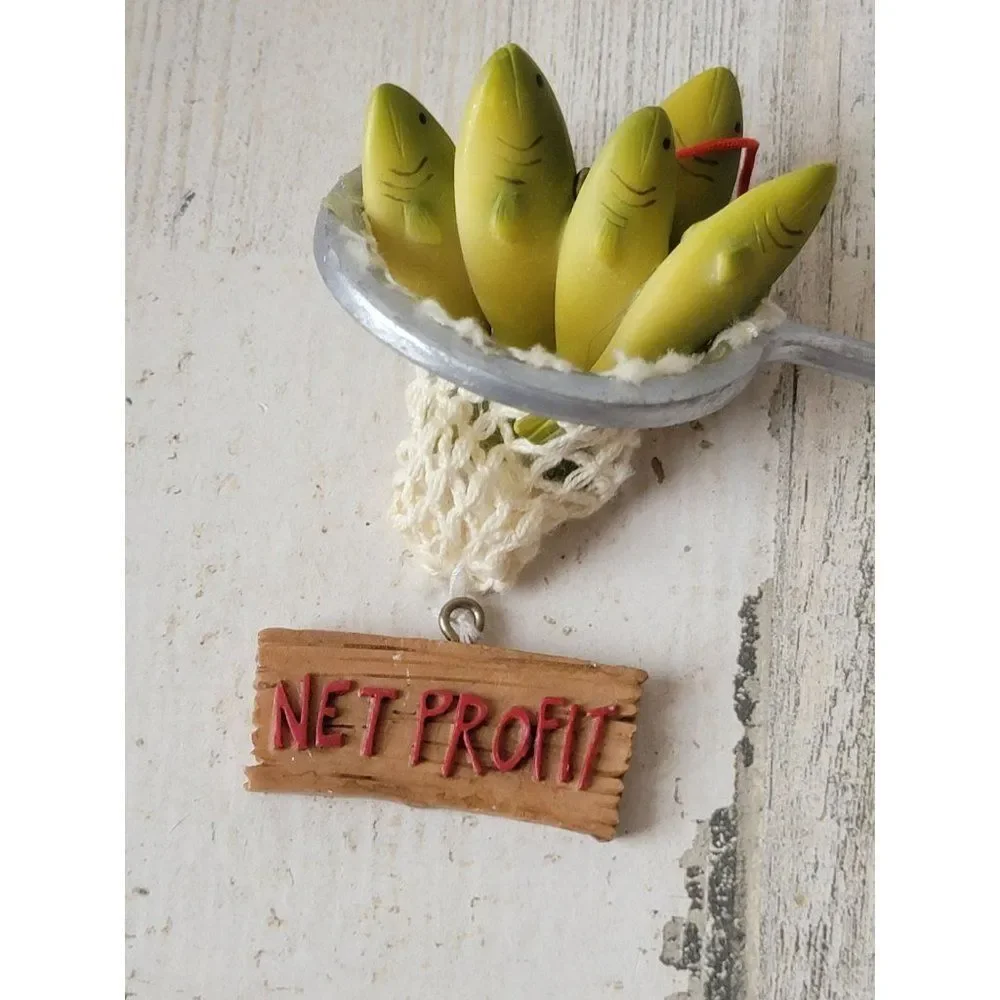 Net profit fish fishing bass ornament Xmas‎ decor